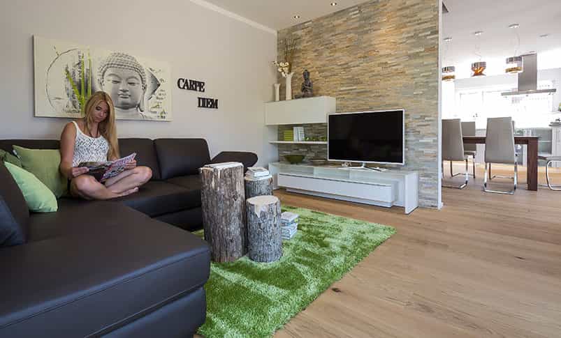 Zweifamilienhaus Haas Z 159 C Wohnzimmer