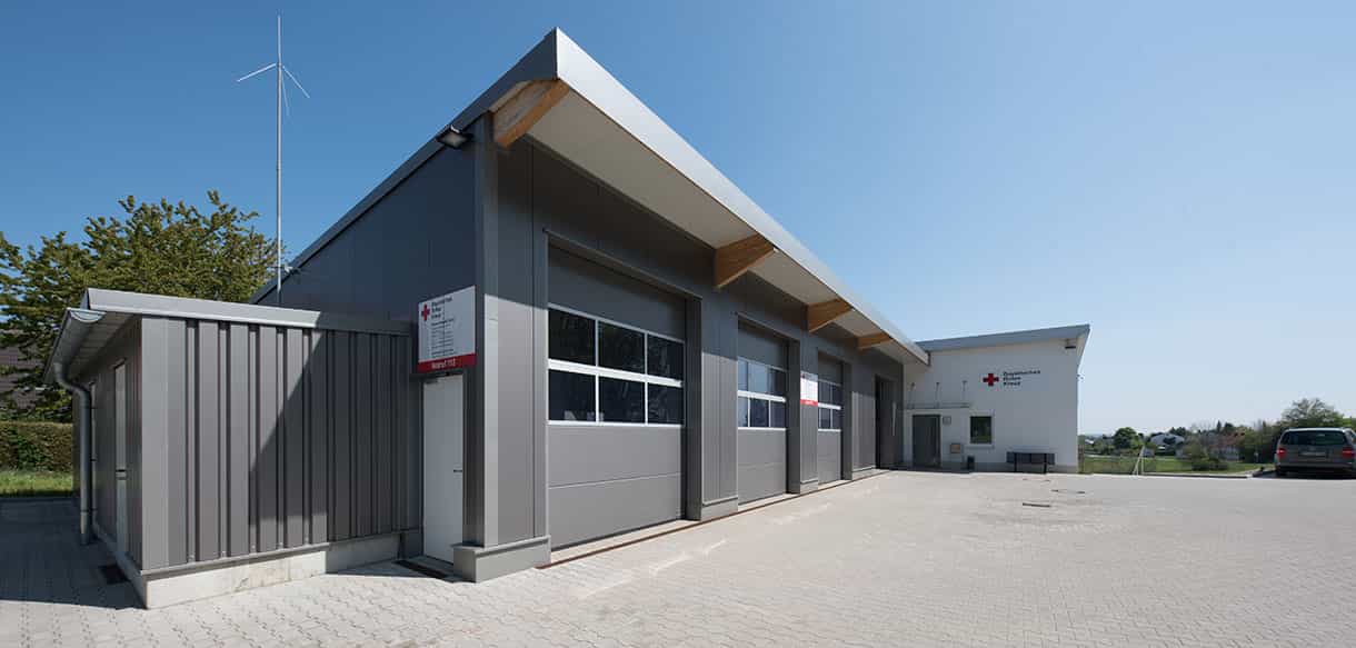 Neubau einer Rettungswache durch Haas Gewerbebau