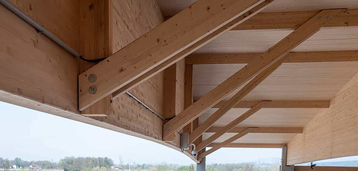 Holzlagerhalle von Haas Gewerbebau