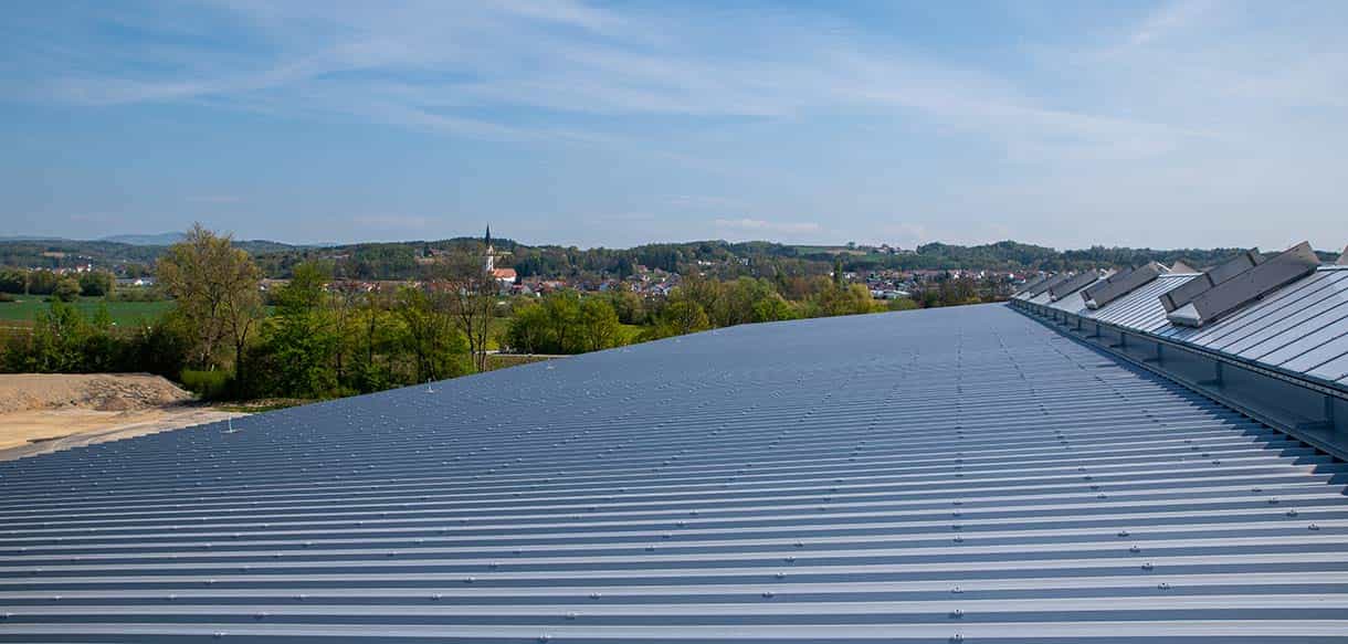 Holzlagerhalle von Haas Gewerbebau