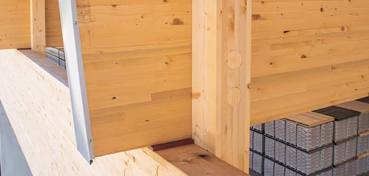 Holzlagerhalle von Haas Gewerbebau