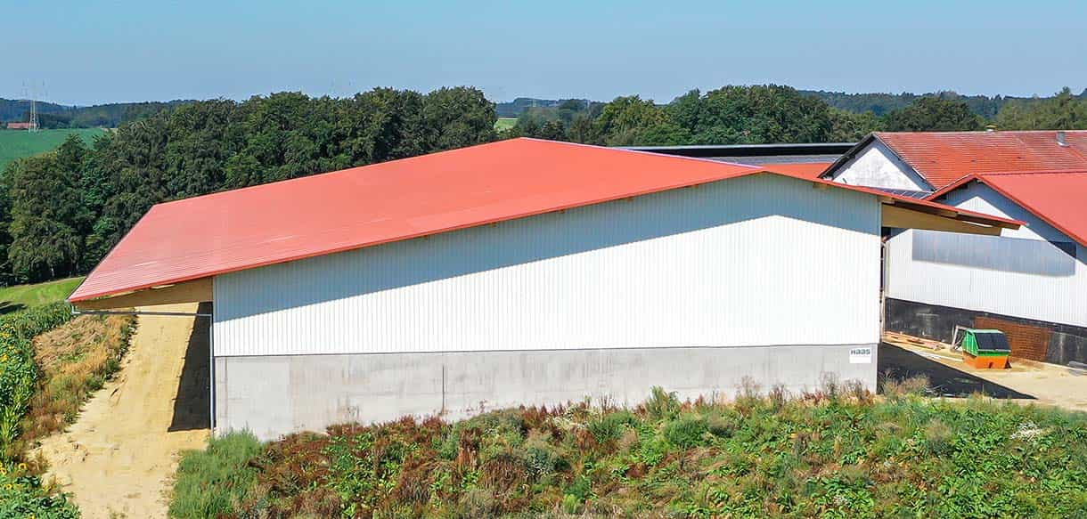 Lager- und Bergehalle von Haas Landwirtschaftsbau