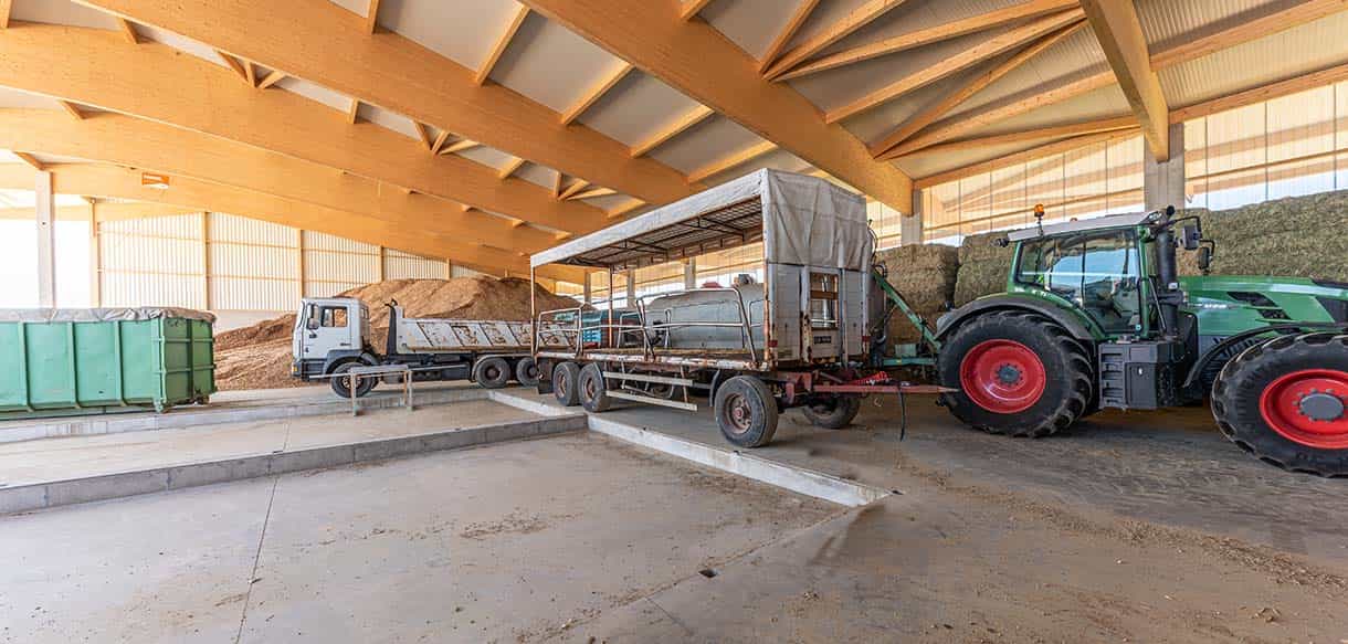 Lager- und Bergehalle von Haas Landwirtschaftsbau