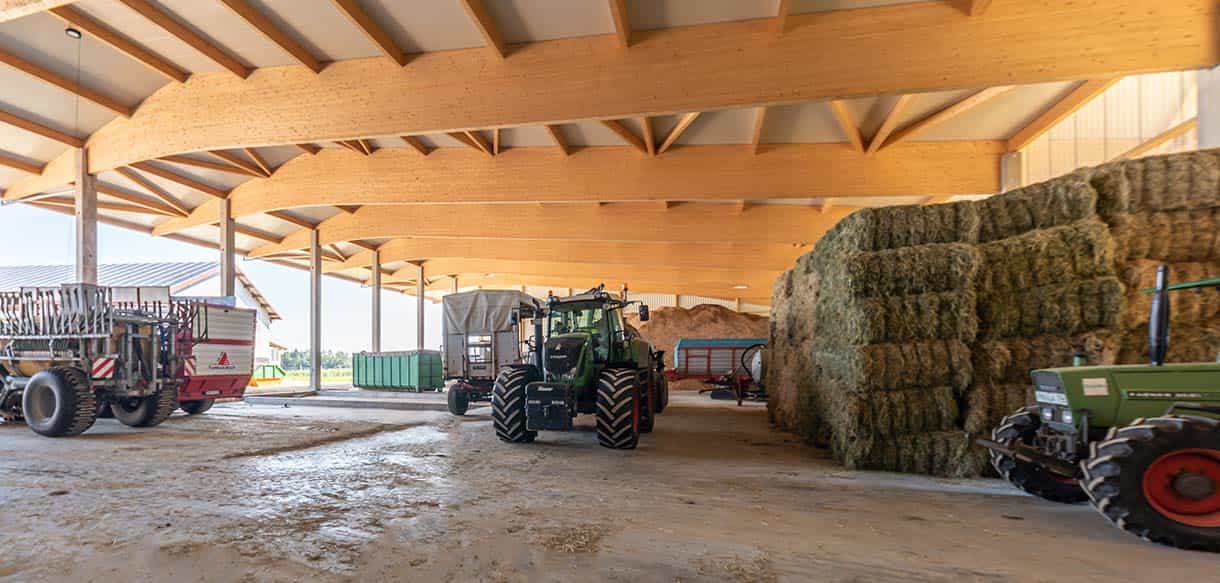 Lager- und Bergehalle von Haas Landwirtschaftsbau