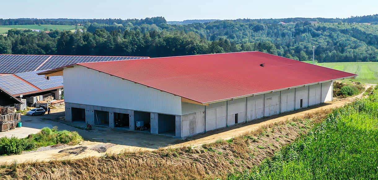 Lager- und Bergehalle von Haas Landwirtschaftsbau