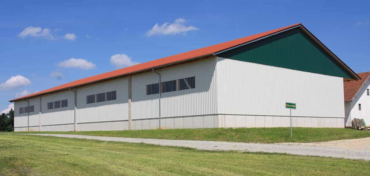 Mehrzwecklagerhalle von Haas Landwirtschaftsbau in Eggenfelden