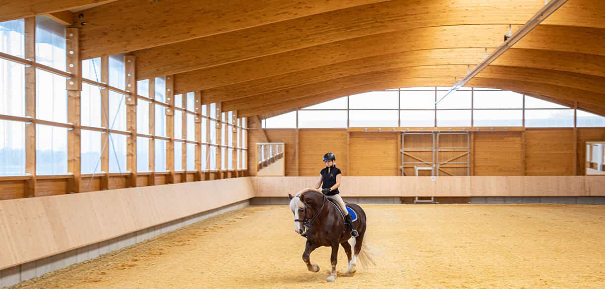 Reitanlage von Haas Landwirtschaftsbau - Reithalle