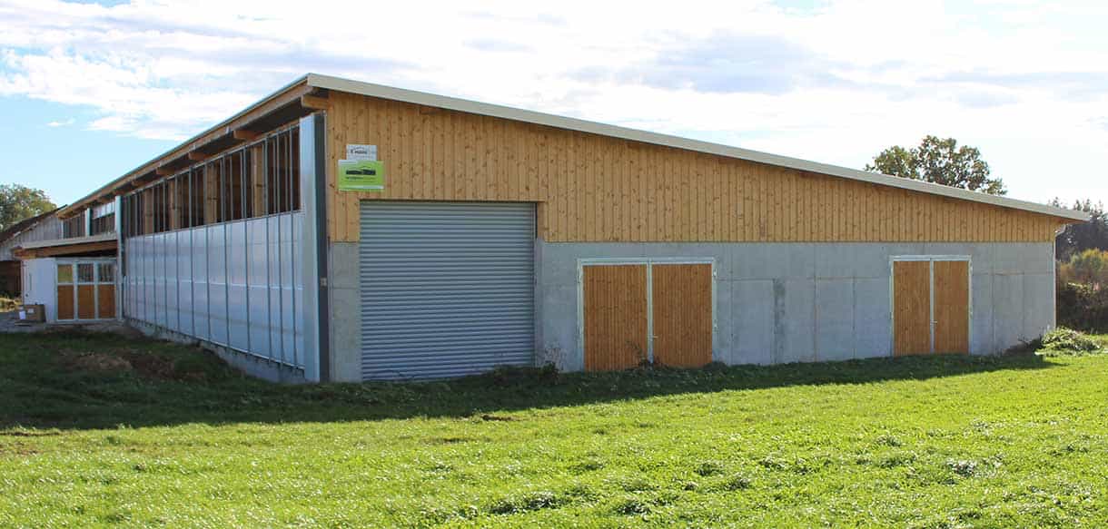 Milchviehstall mit Pultdach von Haas Landwirtschaftsbau