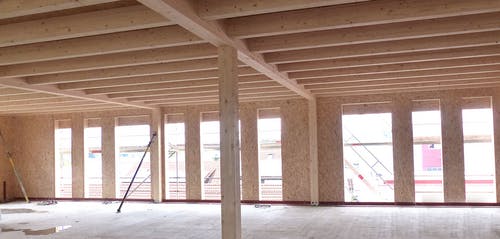 Dach-Wand-Decke-Konstruktion von Haas Holzbausysteme