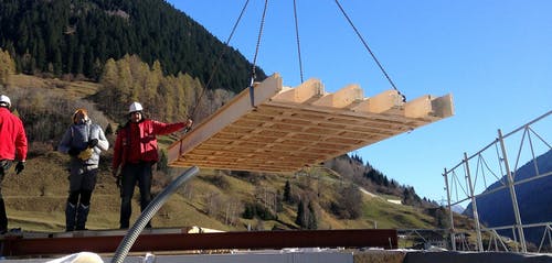 Haas Holzbausysteme Dach-Wand-Decke-Konstruktion